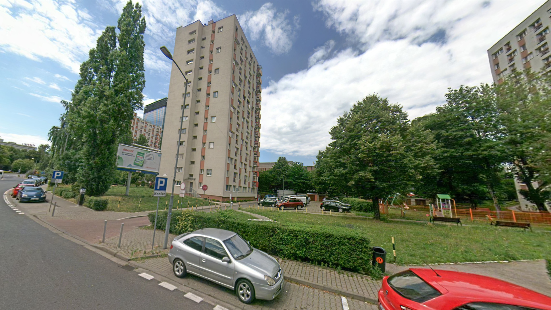 Panorama 360° z ulicy na tym samym osiedlu